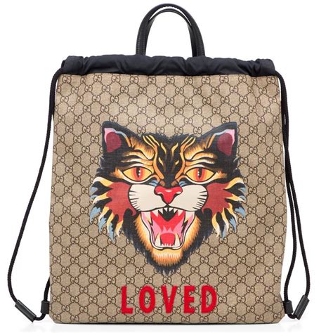 gucci angry cat backpack|gucci dog and cat.